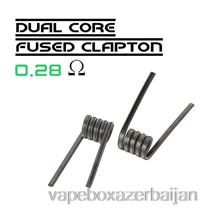 Vape Smoke Wotofo Comp Wire - Prebuilt Coils 0.28ohm Dual Core Fused Clapton - Pack of 10